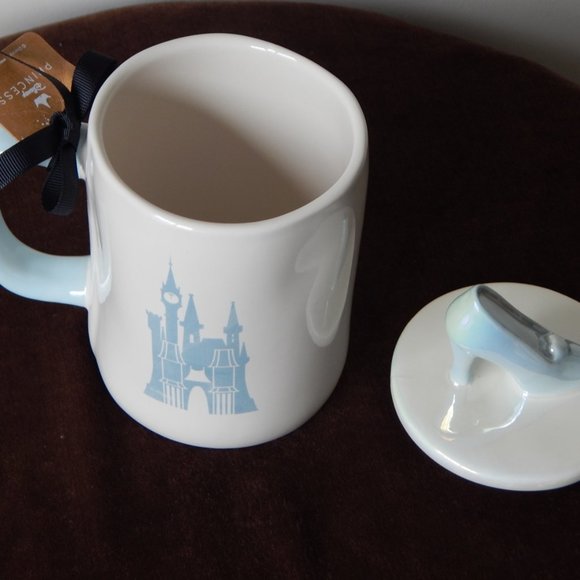 NWT Rae Dunn A Dream Come True Cinderella Double Sided Mug with Shoe Topper - Picture 3 of 5